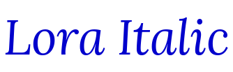 Lora Italic フォント